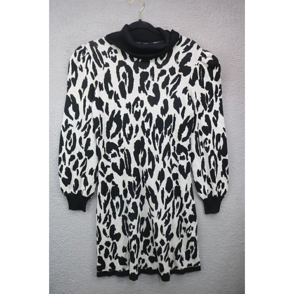 Who What Wear Long Puff Sleeve Midi Sweater Dress-Size Medium‎